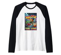 Cool New York City Fury Fox Playing Basketball Underground Manche Raglan