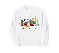 Cool New York City Sketch Drawing Art Illustration Graphic Sweatshirt