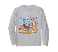 Cool New York City Sketch Drawing Novelty Graphic Designs Manche Longue