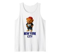 Cool New York City Teddy Bear Illustration Graphic Designs Débardeur