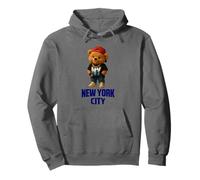 Cool New York City Teddy Bear Illustration Graphic Designs Sweat à Capuche