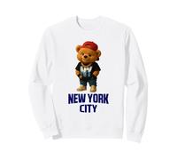 Cool New York City Teddy Bear Illustration Graphic Designs Sweatshirt