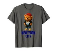 Cool New York City Teddy Bear Illustration Graphic Designs T-Shirt