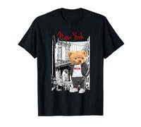 Cool New York City Teddy Bear Illustration Graphic Designs T-Shirt