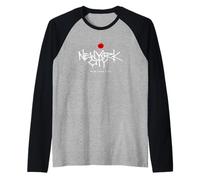 Cool New York City The Big Apple, NYC Urban Street Art Style Manche Raglan