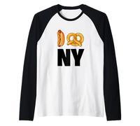 Cool New York Food, Cool New York City Illustration Graphic Manche Raglan