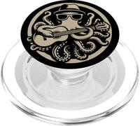 Cool Octopus Guitare Player Design Funny Music Lover Sea Life PopSockets PopGrip pour MagSafe