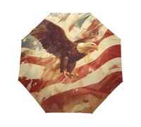 Cool Oiseau Aigle Américain Parapluie Pliant Enfant Garçons Filles Automatique Protection UV Parapluies Coupe-Vent pour Voyager