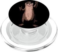Cool Otter Rock on Funny Animal Lover Lunettes de Soleil Graphiques PopSockets PopGrip pour MagSafe