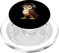 Cool Owl DJ Mascotte Graphic PopSockets PopGrip pour MagSafe