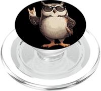 Cool Owl Rock Hand Sign Lunettes de Soleil Motif Animal et Rouleau PopSockets PopGrip pour MagSafe