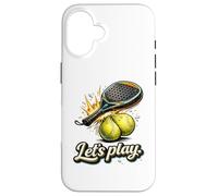 Cool Padel Lets Play Raquette de Balle Splash Fun Graphic Coque pour iPhone 16
