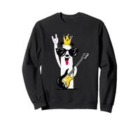 Cool Panda Guitare Player Retro Style Rock Music Design Sweatshirt