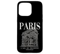 Cool Paris Arc de Triomphe Line Art Illustration Graphic Coque pour iPhone 15 Pro Max