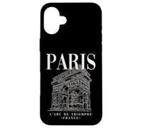 Cool Paris Arc de Triomphe Line Art Illustration Graphic Coque pour iPhone 16 Plus