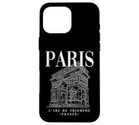Cool Paris Arc de Triomphe Line Art Illustration Graphic Coque pour iPhone 16 Pro Max