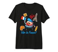 Cool Paris Style - I Love Paris Eiffel Tower Graphic Design T-Shirt Haut de Gamme