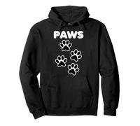 Cool Paws Graphic Design Tees - Cat Dogs Paws Short Sleeve Sweat à Capuche