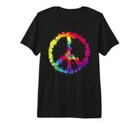 Cool Peace Sign Tie Dye T-Shirt pour garçons et Filles T-Shirt Haut de Gamme