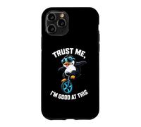 Cool Penguin Monocycle Trust Im Good At This Humor Coque pour iPhone 11 Pro
