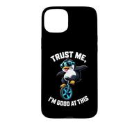 Cool Penguin Monocycle Trust Im Good At This Humor Coque pour iPhone 15 Plus