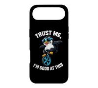 Cool Penguin Monocycle Trust Im Good At This Humor Coque pour iPhone Air