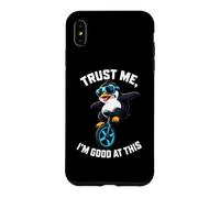 Cool Penguin Monocycle Trust Im Good At This Humor Coque pour iPhone XS Max