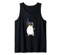 Cool Penguin Musician Rock Roll Party Débardeur