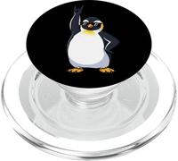 Cool Penguin Musician Rock Roll Party PopSockets PopGrip pour MagSafe