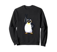 Cool Penguin Musician Rock Roll Party Sweatshirt