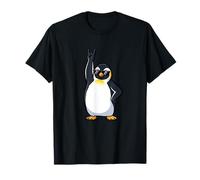 Cool Penguin Musician Rock Roll Party T-Shirt