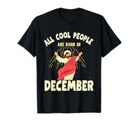 Cool People are Born in December Christmas Christian Bday T-Shirt
