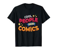 Cool People Read Comics Graphic Roman Pop-Art BD T-Shirt