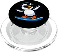 Cool Pingouin Surfer Riding Waves Sports d'été PopSockets PopGrip pour MagSafe