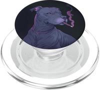 Cool Pitbull - Passionné de cigares canins PopSockets PopGrip pour MagSafe