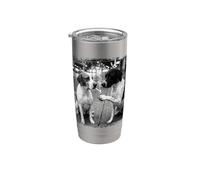 Cool Pointer Dogs Smoking Briquet Street Art Gobelet isotherme en acier inoxydable double paroi