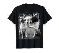 Cool Pointer Dogs Smoking Briquet Street Art T-Shirt