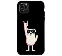 Cool Polar Bear Rock Hand Sign Punk Mascotte Graphic Character Coque pour iPhone 11 Pro Max