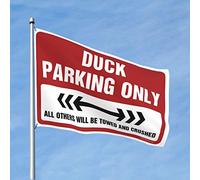 Cool Poster Drapeaux Canard Parking Only Drapeau Gym Drapeau Porche Drapeau (Taille : 120 x 180 cm)
