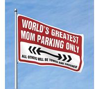 Cool Poster Drapeaux World's Greatest Mom Parking Only Flag Gym Flag Porche Flag (Taille : 60 x 90 cm)