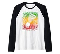 Cool pour Batteur de Djembé Tambour Splats Jour de Reggae Manche Raglan