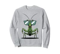 Cool Praying Mantis Bug Design With Sunglasses Funny Art Sweatshirt