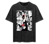 Cool Print Cotton Funny TS Kaguya Sama Love is War Miyuki Kaguya Shinomiya Fujiwara Anime Men Fashion Streetwear T-Shirt Black 3XL