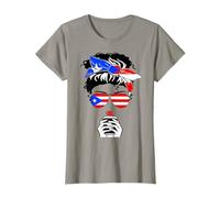 Cool Puerto Rico Coffee Mama Mom Girl Tante Drapeau Porto Rico T-Shirt