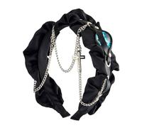 Cool Punk chaîne diable oeil bandeau conception antidérapante pour un maintien sûr outil de coiffure pour hommes et femmes unisexe Punk bandeau
