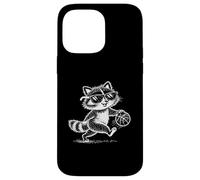 Cool Raccoon Basketball avec Maman Joueur drôle Coque pour iPhone 14 Pro Max