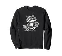 Cool Raccoon Basketball avec Maman Joueur drôle Sweatshirt