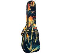 Cool Racer Road Speed Étui rembourré pour ukulélé de concert de 58,4 cm, imperméable et durable, Multicolore 01., 25.9x9x3.1in/66x23x8cm, Organiseur de sac
