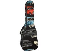 Cool Racer Road Speed Étui rembourré pour ukulélé de concert de 58,4 cm, imperméable et durable, Multicolore 02, 25.9x9x3.1in/66x23x8cm, Organiseur de sac