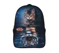 cool reflet du chat sacs dos imprimé 3d 12 ans et plus grande capacité tigre voyage sac à dosc pour homme femme sac d'école loisirs 2 compartiment-16,pour l'école les voyages les affaires
